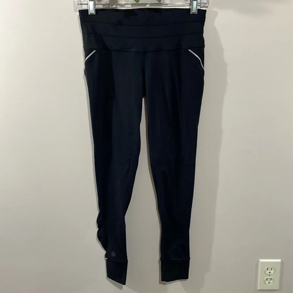 Athleta Relay Tight Jogger Reflective Black XS